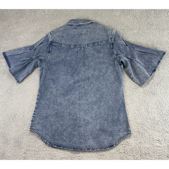 Scotch and Soda Amsterdams Blauw Matchy Matchy denim SS button down size Medium - Picture 11 of 15